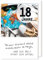 18 Geburtstag Karte Grußkarte Freiheit, die Welt steht dir offen 16x11cm