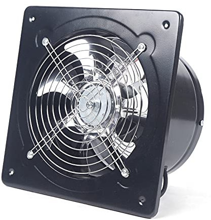 Extractor Industrial Axial de 200 mm, 850 m³/h - Ventilador de Pared/Ventana, Metal, 220 V, 80 W - Para Baño, Cocina, Inodoro