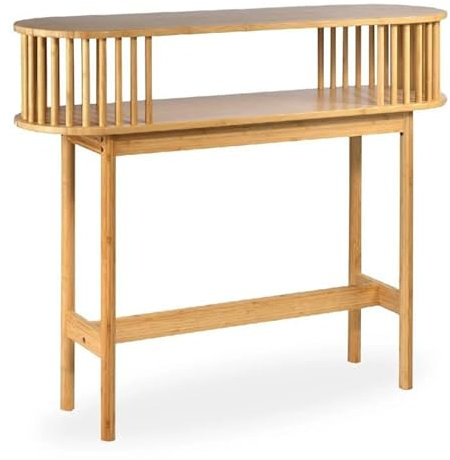 Paris Prix Console Design en Bambou Giovanni 100cm Naturel