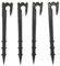 50 Estaca Sujeta Mangueras, Estaca Riego Huerto, Piqueta Microtubo Riego por Goteo, Estacas de Jardin/Huerto, Riego de Goteo, Soporte Manguera (50, Negro)