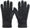 Harssidanzar Damen Winter Wildleder Handschuhe Thermal Wolle Fleece gefüttert Outdoor Wärme SL024EU,Schwarz,Größe S