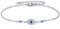 POPLYKE Böses Auge Armbänder für Damen 925 Sterling Silber Türkisch Blau Augen Schutz Böses Auge Schmuck Griechische Armbänder für Damen