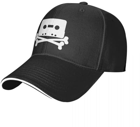 EIILHUED Kassette und Crossbones WB Baseball Cap Hat Mann Schaumstoff Party Hut |-F-| Hut Damenbekleidung Herren