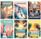 YALKIN Lot de 6 kits de peinture par numéros pour adultes, vue de la ville, peinture par numéros sur toile, sans cadre, peinture à l'huile acrylique, décoration murale d'intérieur, 20 x 30 cm