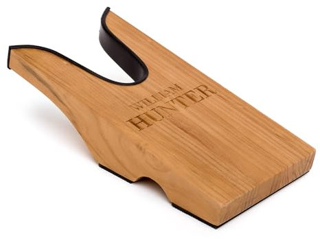 William Hunter Wooden Boot Jack | Heavy Duty Wellington Boot Remover with Padded Rubber Edge| Premium Welly Boot Puller for Wellies, Muddy Boots, Work Boots & All Footwear | Durable Wellie Remover