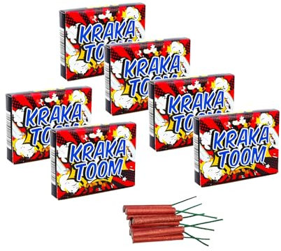 h2i Kraka Toom Minikracher | 48 Stück | Party Spaß für Klein & Groß I für Silvester, Halloween & Party Mitbringsel | Kinder & Jugendfeuerwerk | g | Ganzjahresfeuerwerk Kat. F1