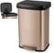 Stainless Steel Kitchen Bin 50L/68L with Soft Closure Deodorizer Box Handle Non slip Base Gold Color
