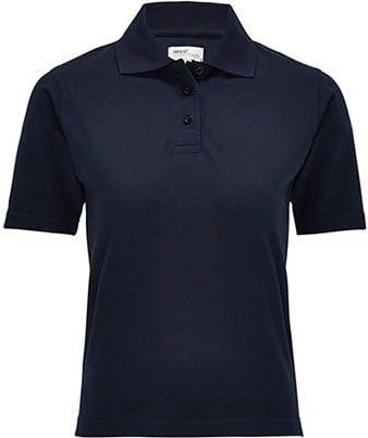Style It Up Womens Ladies Classics Polo Shirt Short Sleeve Dry Touch Pique Plain Casual Wear Polo T-Shirt (Navy, 12)