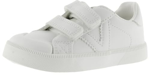 Victoria Baskets Oliver Barefoot 1356100 | Effet Cuir Monochrome & Bandes Auto-Agrippantes pour Enfant Unisexe