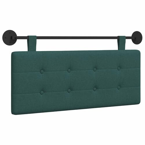 vidaXL Hängendes Kopfteil Stoff, Moderner, rechteckiger Polster-Kopfteil, Wandmontage, anpassbare Schlafzimmer-Deko, platzsparende Möbel Ideen