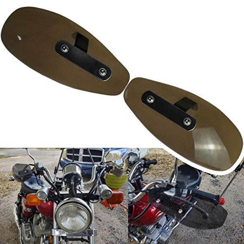 HDBUBALUS Motorrad-Handprotektor/Handschutz für Polycarbonat, universelle Passform für Harley, Kawasaki, Suzuki, Yamaha