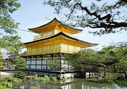 hansepuzzle 25107 - Goldener Pavillon Puzzle 130 Teile | Orte Puzzle mit hochwertiger Puzzle Aufbewahrung: Kartonbox und wiederverschließbarem Beutel | Puzzle-Maße: 28,7 x 20 cm