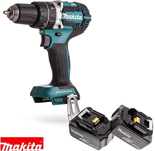 Makita DHP484Z 18v LXT Li-ion Brushless Combi Drill with 2 x 6Ah Batteries