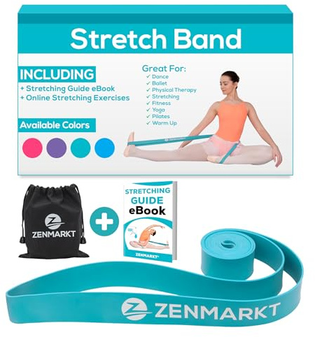 Zenmarkt Ballett-Stretchbänder für Flexibilität und Kraft – Stretchbänder, die bei jedem Wettkampf als Tanzausrüstung unverzichtbar sind – geeignet für Gymnastik, Cheerleading und Pilates-Training