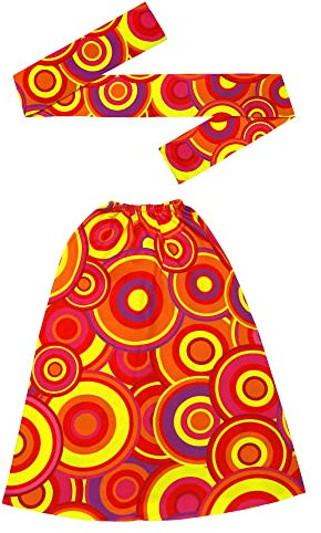 W WIDMANN MILANO Party Fashion - Hippie Set 60er / 70er Jahre, Stirnband und Stulpen, Hippie, Reggae, Flower Power