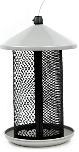 Perky-Pet Dual Mesh Wild Bird Seed Feeder - Holds up to 2.85 lb Wild Bird Seed - Dual Compartment for Seeds and Thistle - TSS00349