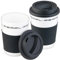 PEARL Isolierbecher: 2er-Set Coffee-to-go-Becher mit Deckel, 350 ml, doppelwandig, BPA-f (Tasse mit Deckel, Tassen mit Deckeln, Mikrowelle)