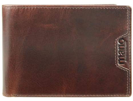 mano Don Marco - Geldbörse RFID 13 cm Dunkelbraun