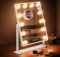 GloBrite Hollywood Mirror with 12 LED Bulbs - 3 Colour Light Modes & Adjustable Brightness, Touch Screen, 360° Rotation, Light Up Mirror, No Assembly Needed, Vanity Mirror with Lights - White