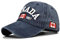 XibeiTrade Baseballkappe im Vintage-Stil, Kanada-Ahorn, für Damen und Herren, Baumwolle, Sport, Outdoor, lässiger Sonnenhut, blau, M