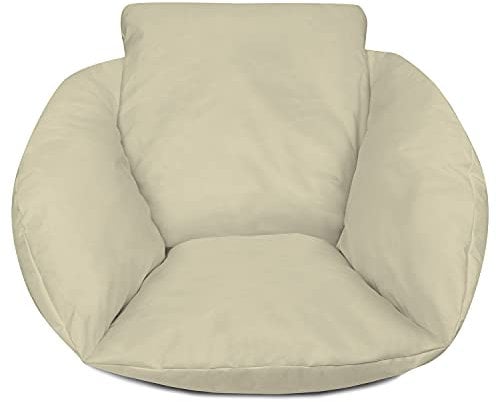 Ferocity Hängesessel Kissen, Polster Bodenkissen für Schwenksessel, Auflage für Baumwoll Hängeschaukel, Hängekorb, Hängestuhl, Rückenkissen in der Farbe Beige [114]