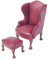 1/12 Gradeinteilung Puppenhaus PU Sessel Sofa Stuhl Möbel Ornament Zubehör, erstellen eine Gute, und Gute, puppenhaus täglichen Leben, Rot Einzigen Sofa
