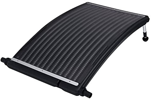 Tidyard Lot de 2 panneaux solaires thermiques courbés pour chauffage de piscine 110 x 65 cm