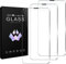PAWHITS 3 Stück Panzer Schutz Glas für iPhone 14Plus/13 Pro Max Schutzfolie Anti-Kratz,6.7 Zoll,9H Härte Glasfolie, HD Klar Displayschutz, Bläschenfrei