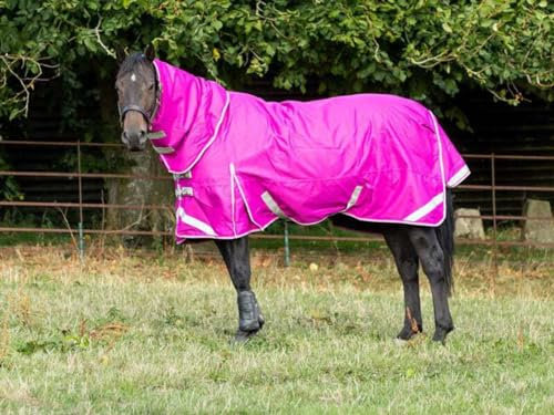 Swish Equestrian 100g Detachable Neck Turnout Rug - Mulberry