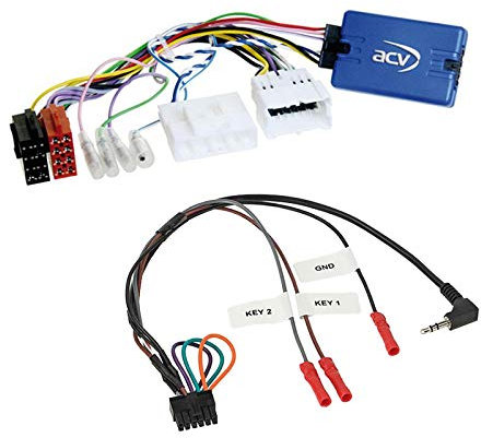 Lenkradfernbedienung Adapter Interface LFB Multi-Anschluss passend für Renault Megane III ab 2012 kompatibel mit verschiedenen Autoradios