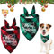 2 Stück Weihnachten Haustier Bandanas, Hunde Bandana, Hundehalstuch, Halstuch Hund, Hunde Geburtstag Bandana Lätzchen, Dreieck Haustier Lätzchen für Kleine und Mittlere Hunde Geburtstagsgeschenk (B)