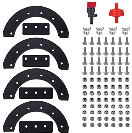 Mikatesi Schneefräsen-Paddel-Schlangen-Set 302565 302565MA 335992 335992MA Ersatz mit Hardware-Kit für Craftsman Murray Noma Snapper 50,8 cm 53,3 cm 55,9 cm Schneewerfer