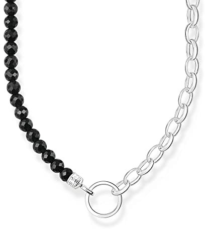 Thomas Sabo Kette mit schwarzen Perlen vergoldetes Silber KE2188-130-11