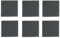 Lot De 6 Assiettes En Ardoise - L 20 X L 20 Cm - Noir