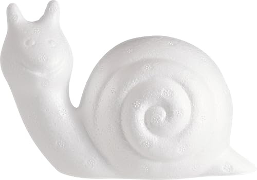 Styroporform Schnecke, ca. L14xH10,5 cm