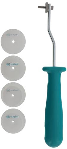 FEPS Dichtungseinroller mit Rolle für 4,3 | 6 | 10 | 15 mm Falztiefe Einroller für Fensterdichtung und Türdichtung