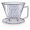 HARIO PED-02-T Pegasus Dripper 02 - Goteo de café transparente para 2 a 4 tazas, fabricado en Japón