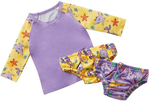 Bambino Mio Swim Set Maillot de Bain, Passion Sable, 0-6 Mois (Lot de 3) Mixte bébé