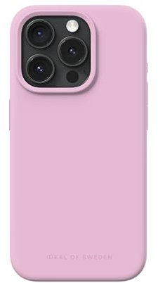 IDEAL OF SWEDEN Griffige Silikon-Handyhülle mit Einer glatten Haptik und leichtem Gefühl - Schützende stoßfeste Hülle in trendigen Farbdesigns, Kompatibel mit iPhone 15 Pro (Bubblegum Pink)