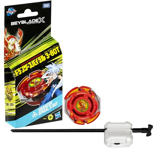 Beyblade X Dranzer Spiral 3-80T Anniversary X-Over Balance Type Right-Spinning Top and Launcher; Battling Top Toys for 8 Year Old Boys and Girls