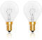 Caldarax Oven Light Bulbs E14 SES Dimmable, AC 240V, 2700K Warm White, 410 Lumen, Up to 300°C Heat Resistant, P45/G45 Clear Golf Bulbs, for Oven, Cookers, Lava Lamp, Pack of 2