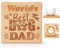 HOWAF Dog Dad Gifts for Fathers Day, Dog Dad Coaster Worlds Best Dog Dad Coaster, Best Dog Dad Gifts from The Dog for Father's Day, Dog Dad Birthday Gifts, Christmas, Doggy Daddy Gifts