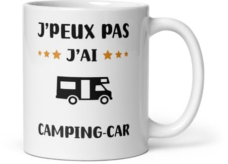 Mug camping car je peux pas j'ai camping car retraité tasse camping car humour