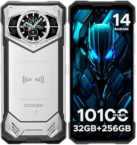 DOOGEE S200 Móvil Resistente 5G, 10100mAh/33W, 6.72”FHD+120Hz Movil Todoterreno Android 14, 32GB RAM+256GB ROM(2TB) DDR5, 100MP+20M PVisión Nocturn Teléfono Antigolpes, Smartphone WIFI6/FACEID/NFC