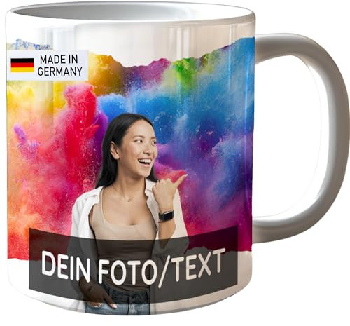 Fototasse mit eigenem Foto Keramiktasse Personalisierte Tasse selbst gestalten mit Foto Motivtasse Tasse mit foto Tasse personalisiert Geschenktasse Sublimationstassen Weiß