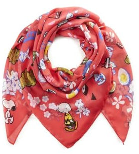 CODELLO Damen Peanuts™ Tuch aus recyceltem Polyester mit Snoopy & Co.