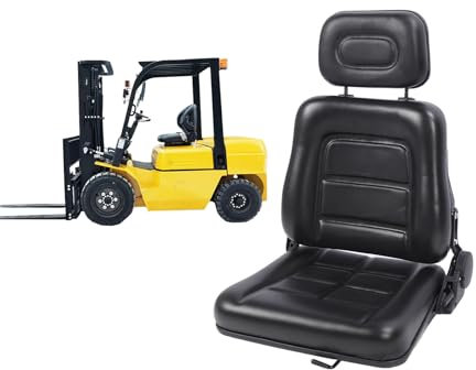 Oreilet Gabelstaplers Itz, Traktors Itz mit Einstell Schalter, Armlehne, Gleit Schiene, Rasenmäher Sitz 3-stufige Verstellbare Kopfstütze Sitz für Bagger-Skid Lader Tele Lader Dozer
