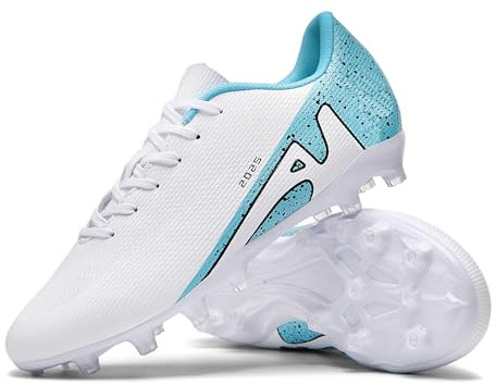 KUUK Herren Damen Fußballschuhe Jugendliche Fussballschuhe Kunstrasen Hallenschuhe Fussball Turf Indoor Outdoor AG FG TF Wettkampf Trainingsschuhe Unisex (DE 2286 Bai AG 44)