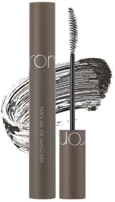 HAN ALL FIX MASCARA 4 colorsㅣIntense Länge, Volumenverstärkend, Wasserdicht, Kein Abblättern, 7gㅣ0.25oz (L02 Long Ash) rom&nd