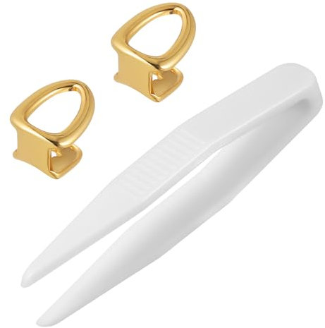 HOMOBABE 2stücke Goldene Für Zähne Hip-hop Mund Schmuck Für Kostüm Und Party Dekorative Zahn Für Cosplay Und Alltag